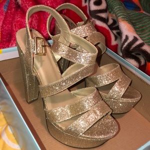 Gold heels